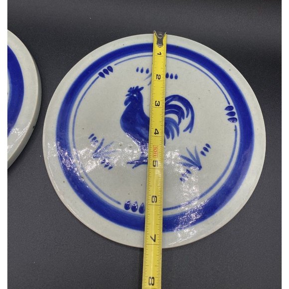 Ken Edwards El Palomar Mexican Pottery Round Rooster & Duck Trivet 7" LOT 2 - Picture 4 of 12